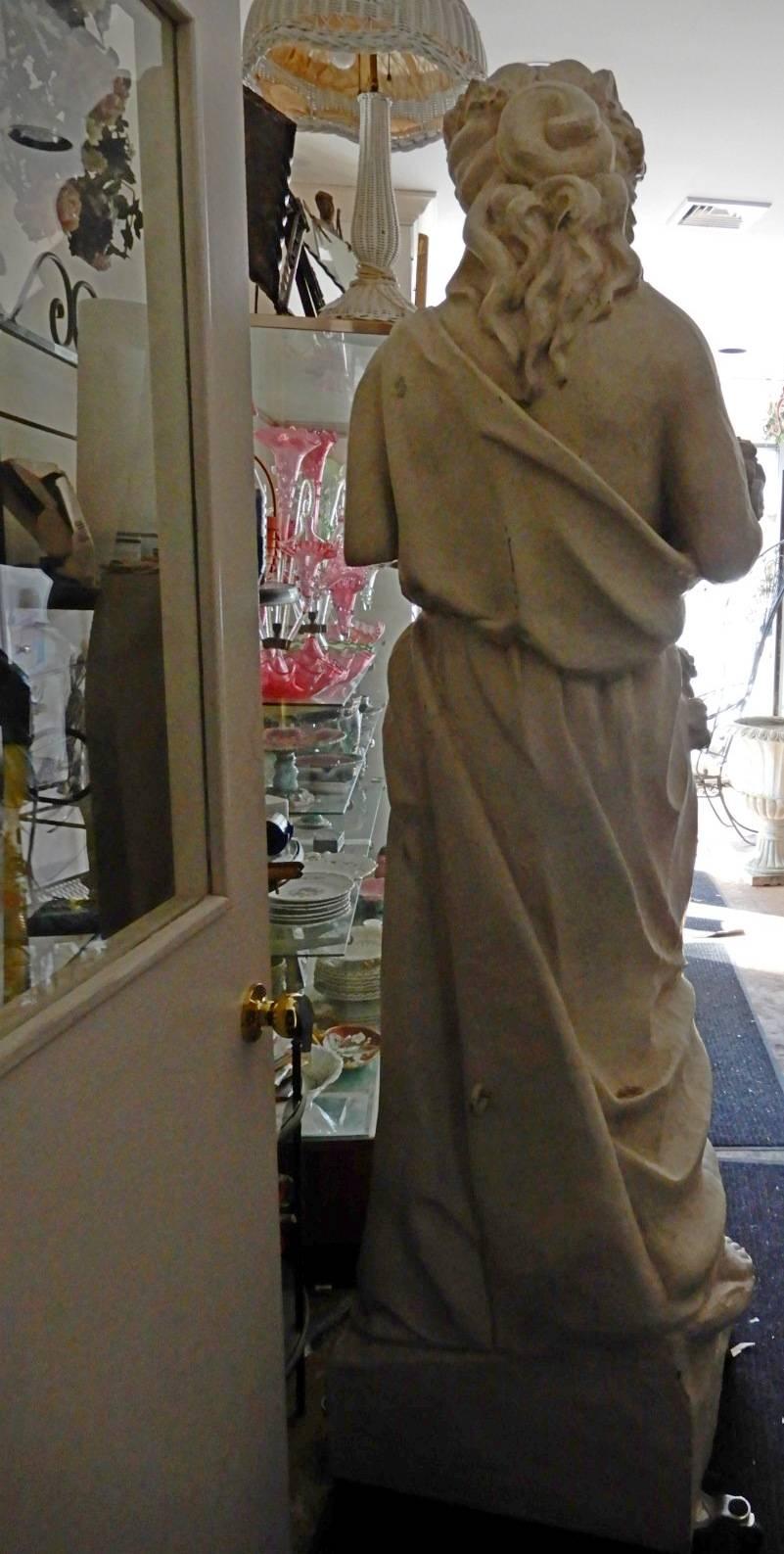 Decorative Statue of Flora In Excellent Condition For Sale In Long Island, NY