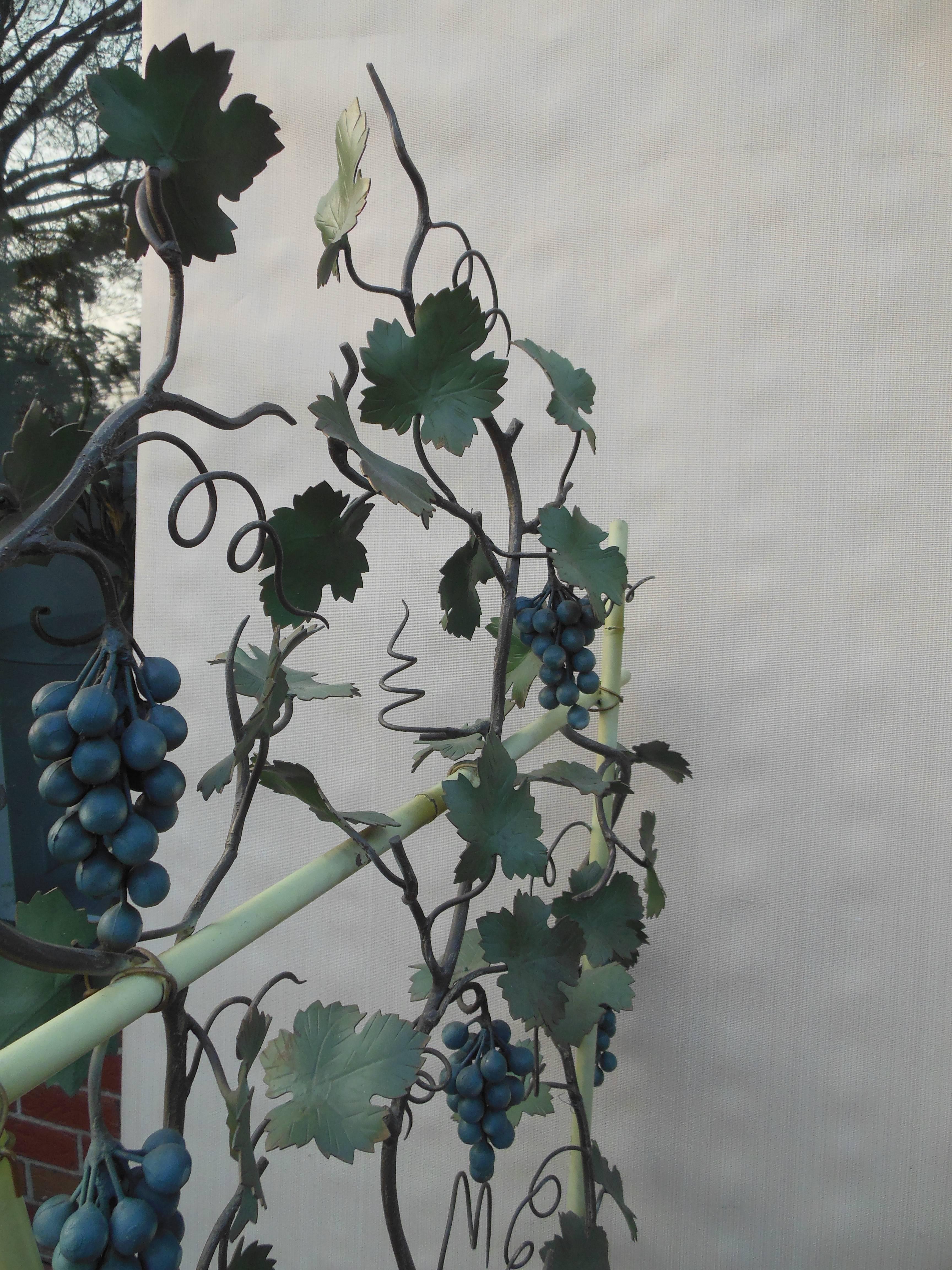 Vintage Italian Tole Grape Tree For Sale 1
