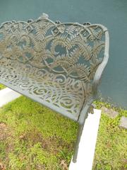 Garden Bench, Fern Pattern, Antique Cast Iron