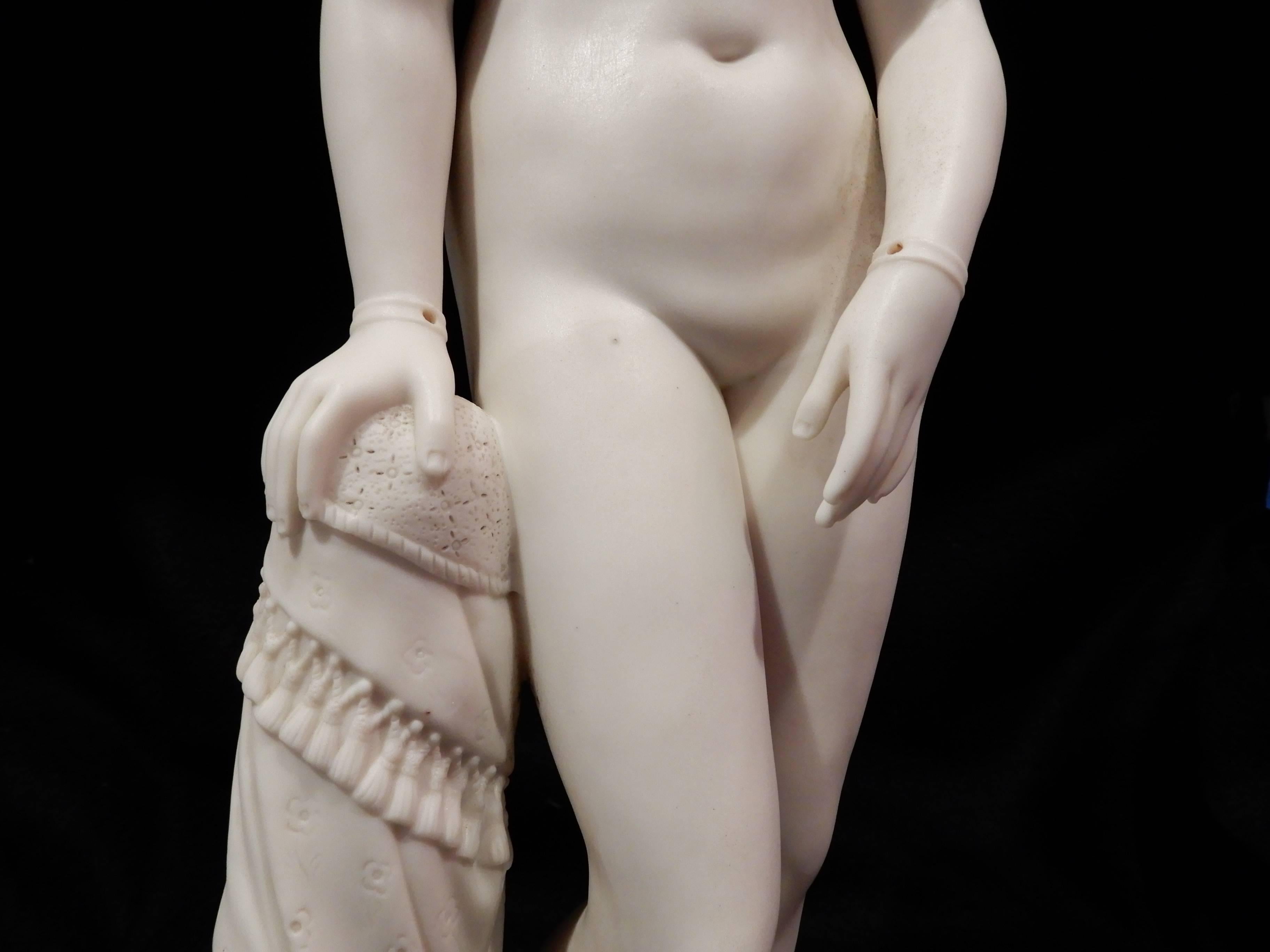 Mid-19th Century Parian Antique  Greek Slave For Sale