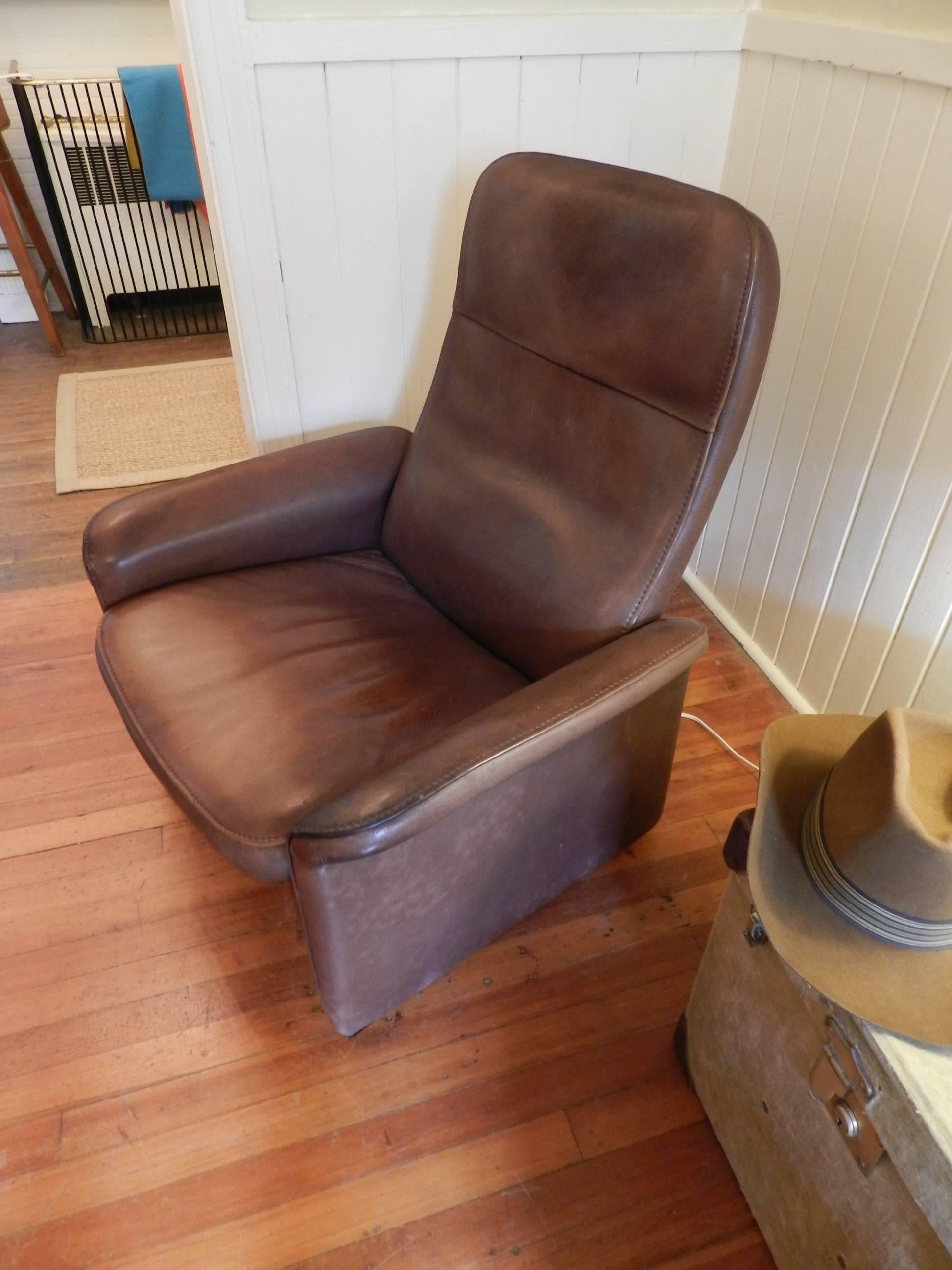 Hand-Crafted Leather Recliner by De Sede