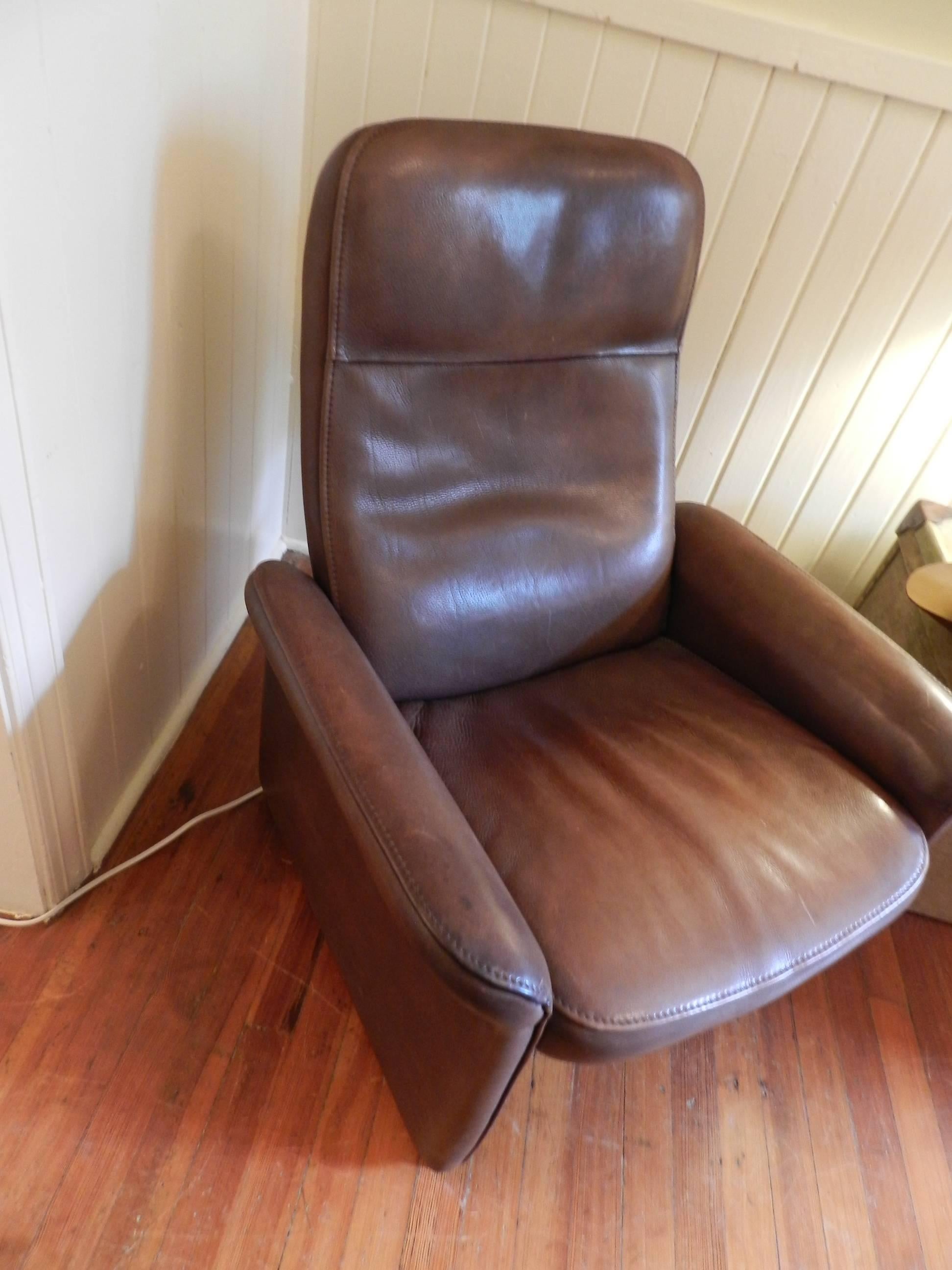 Leather Recliner by De Sede In Excellent Condition In Millwood, VA