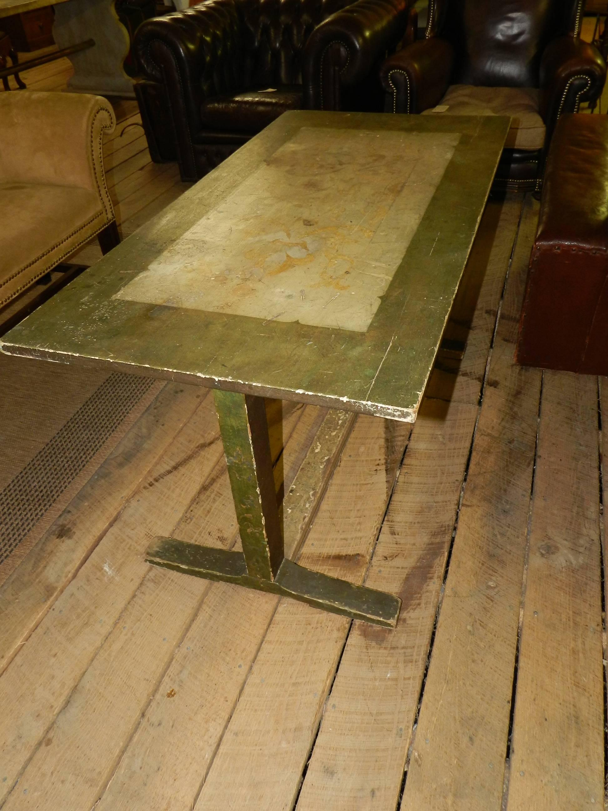 Hand-Crafted Scandinavian Painted Table