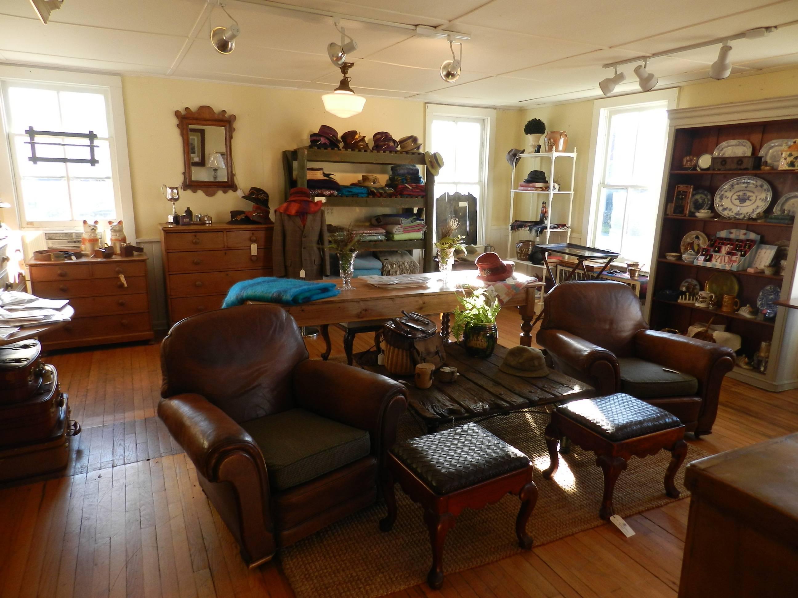 Scottish Pair of Leather Club Chairs