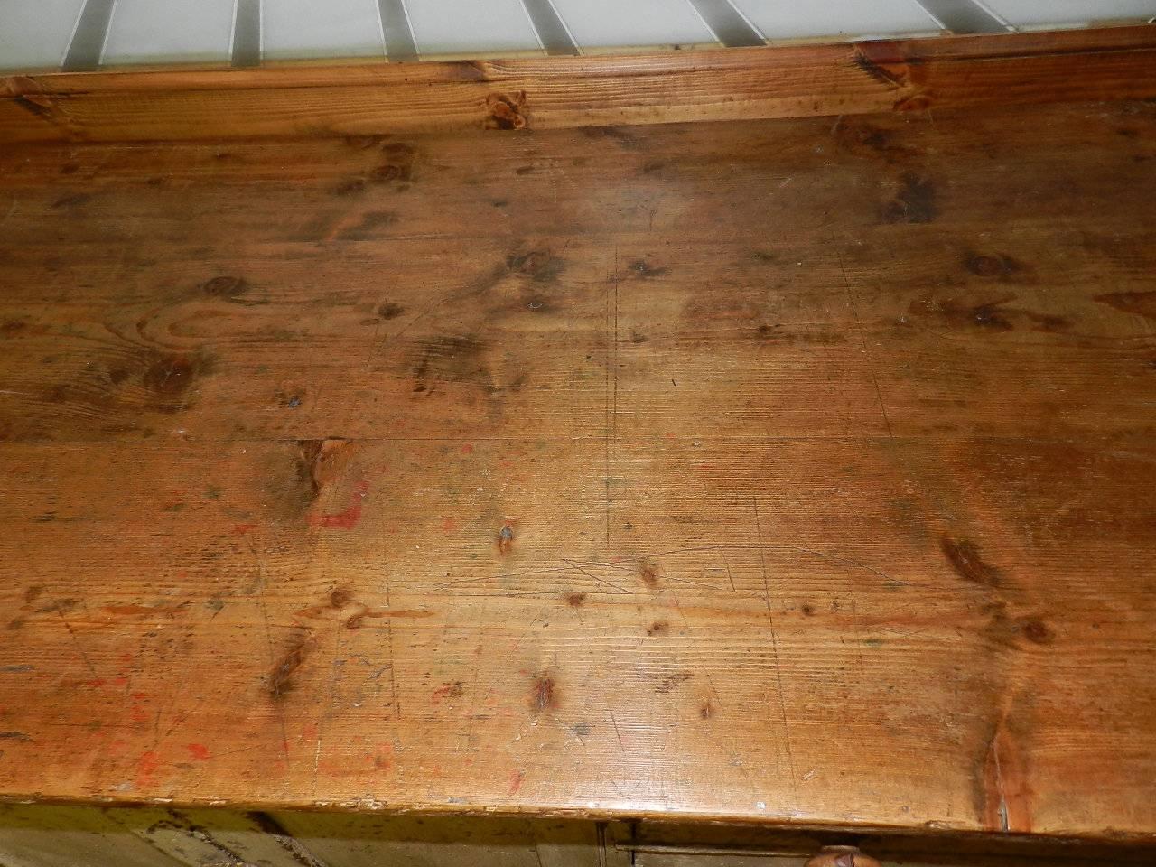 Antique Pine Dresser with Original Paint 2