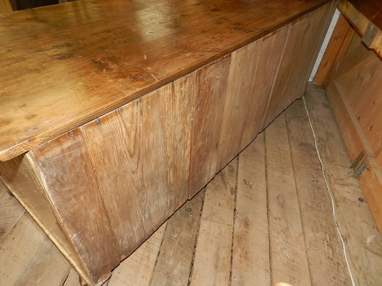 Late 19th Century Antique Pine Dresser with Original Paint