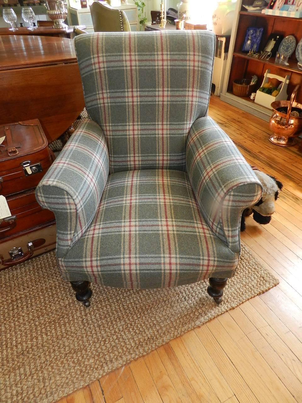 Victorian Antique Upholstered Armchair