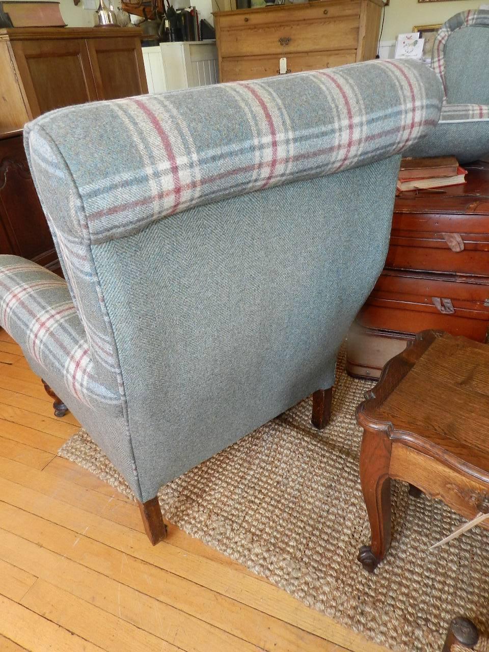 Hand-Crafted Antique Upholstered Armchair