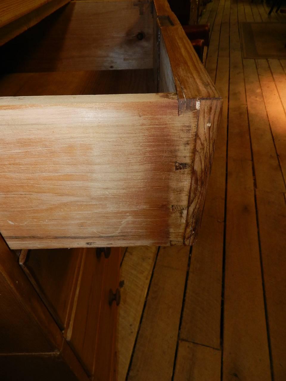 Country Antique Pine Chest For Sale