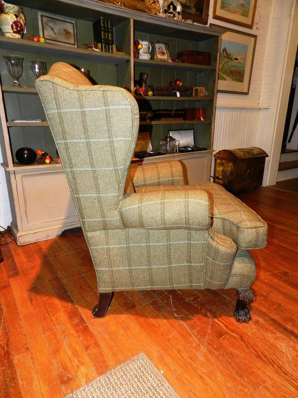 Scottish Upholstered Wing Chair