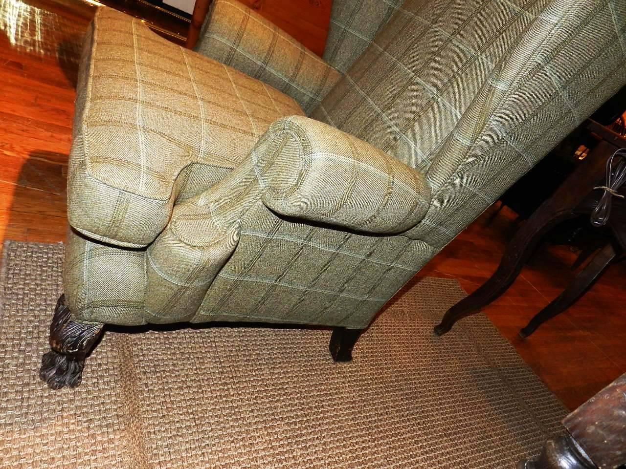 Late 19th Century Upholstered Wing Chair