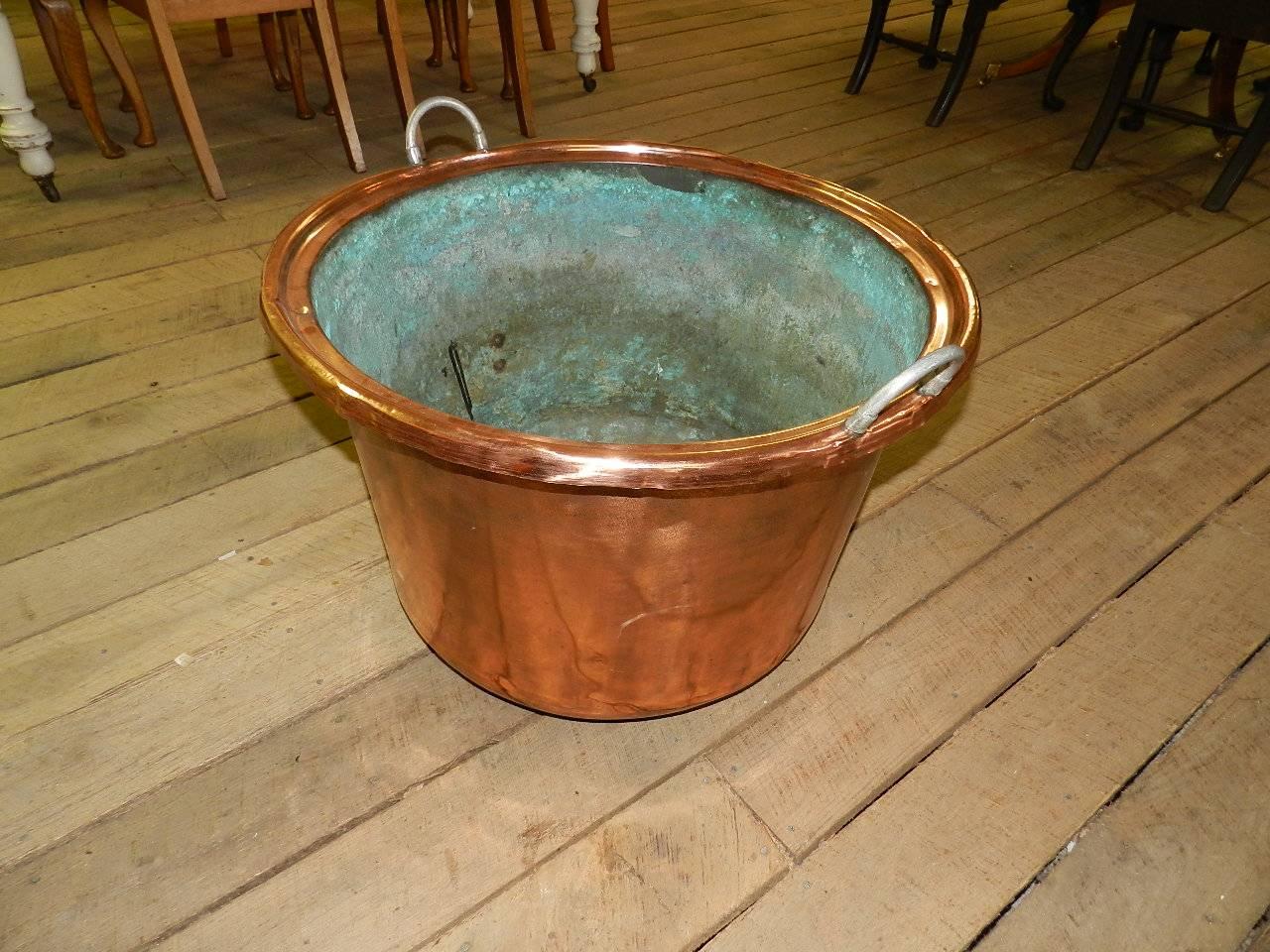 Scottish Antique Copper Log Bucket