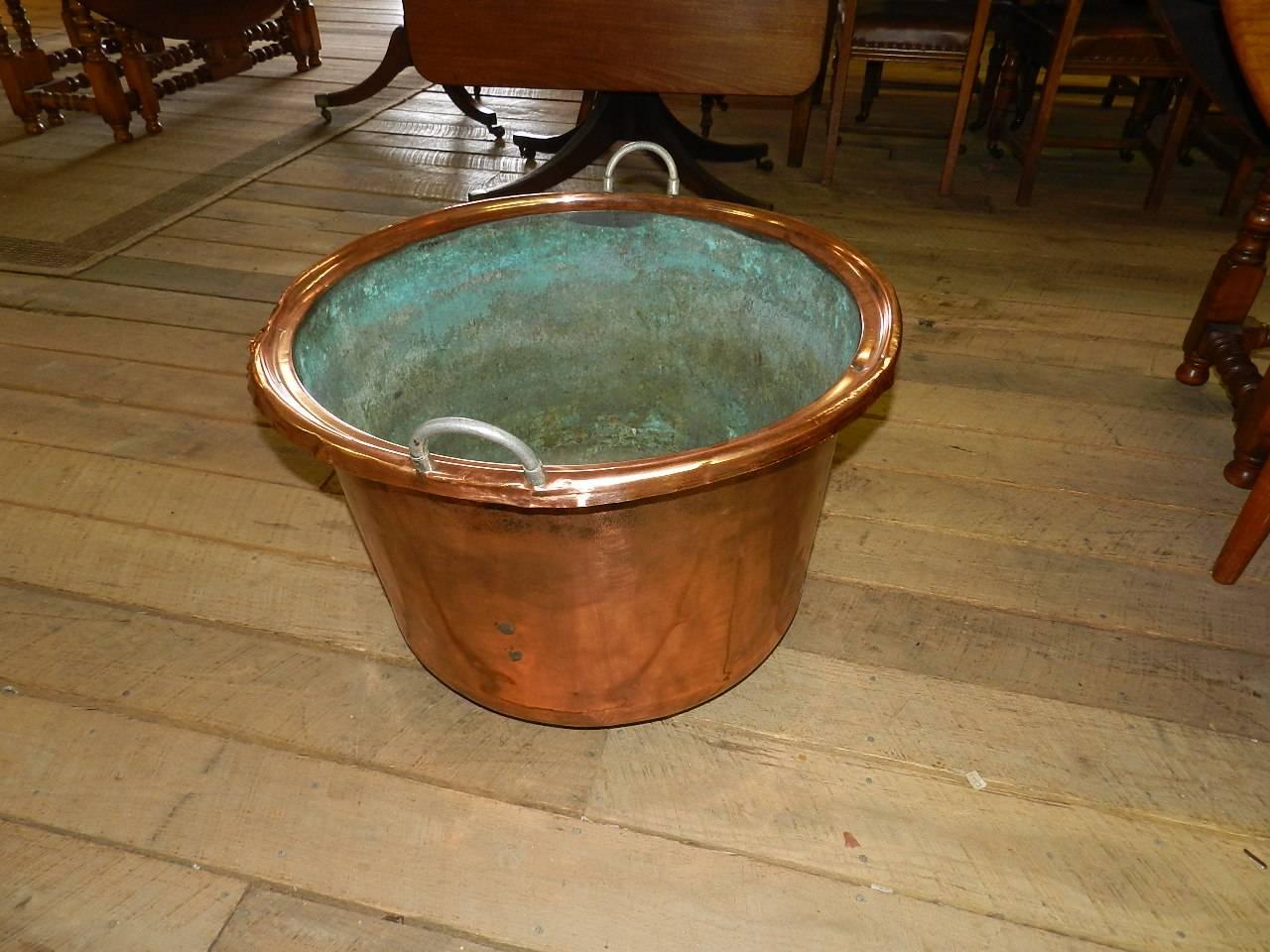 Hand-Crafted Antique Copper Log Bucket