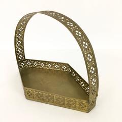 Josef Hoffmann for Wiener Werkstatte Rare Brass Basket