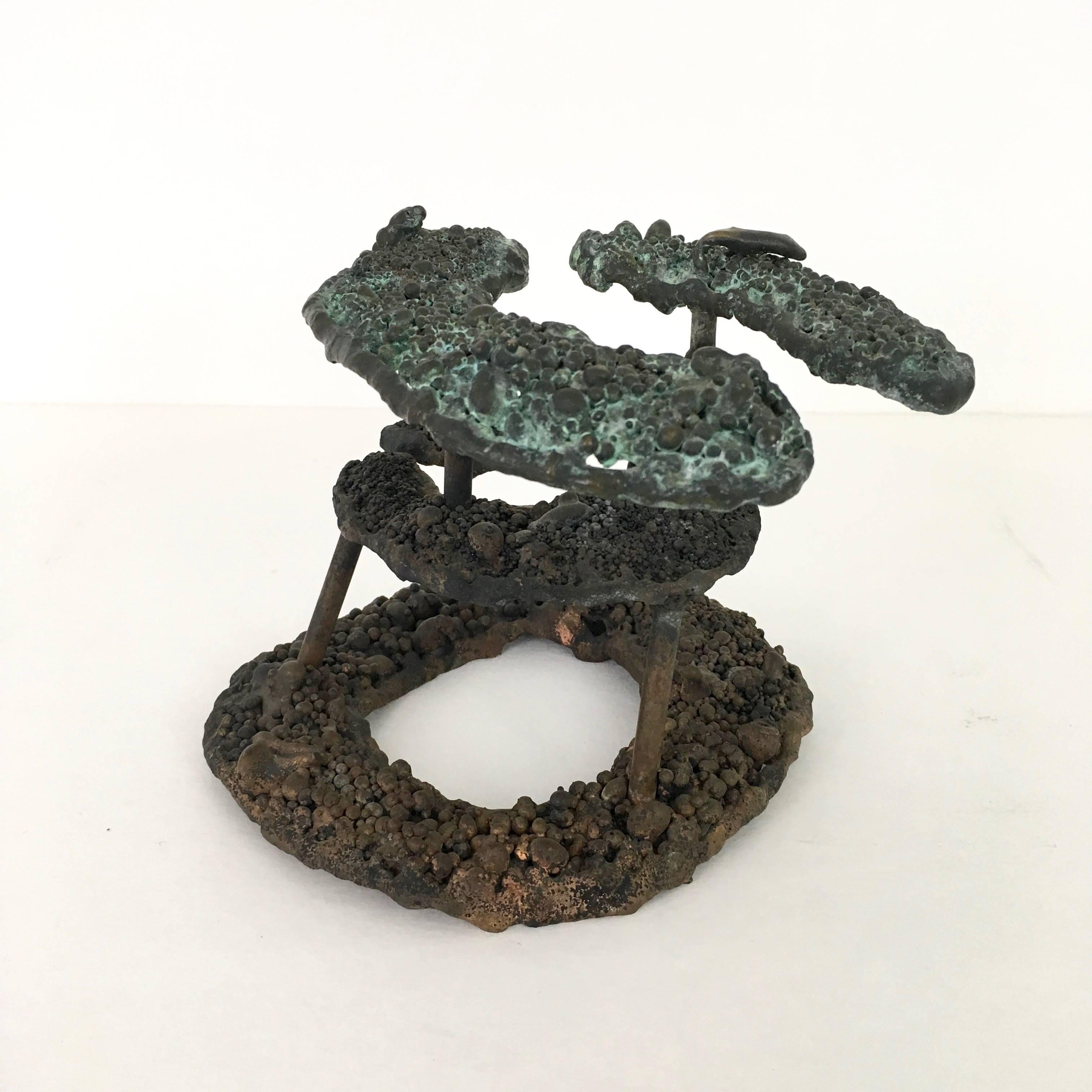 20th Century Val Bertoia Bronze Sculpture For Sale