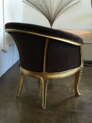 Maurice Dufrene Gilded Lounge Chair