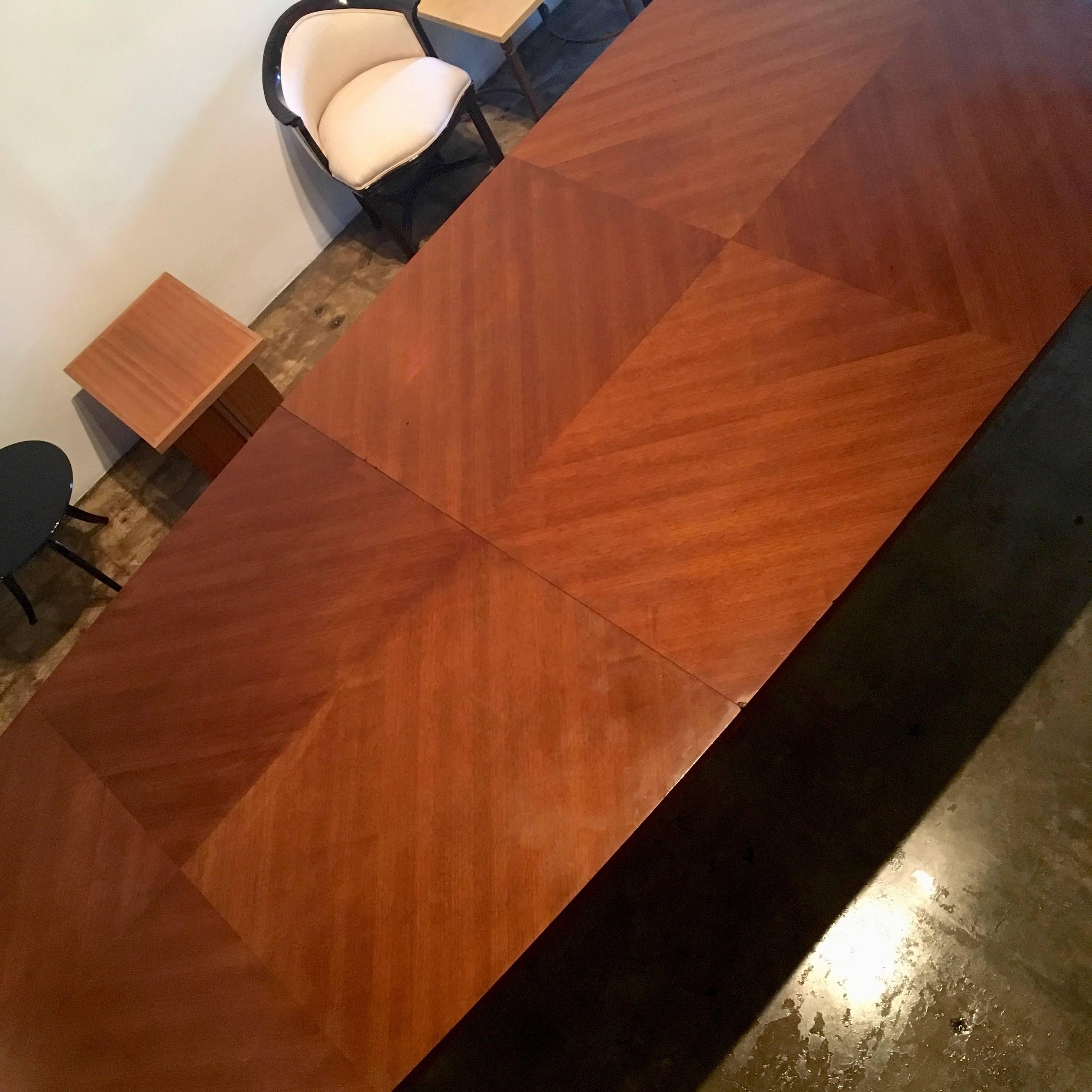 Jules Leleu Monumental Dining Table In Good Condition For Sale In Los Angeles, CA