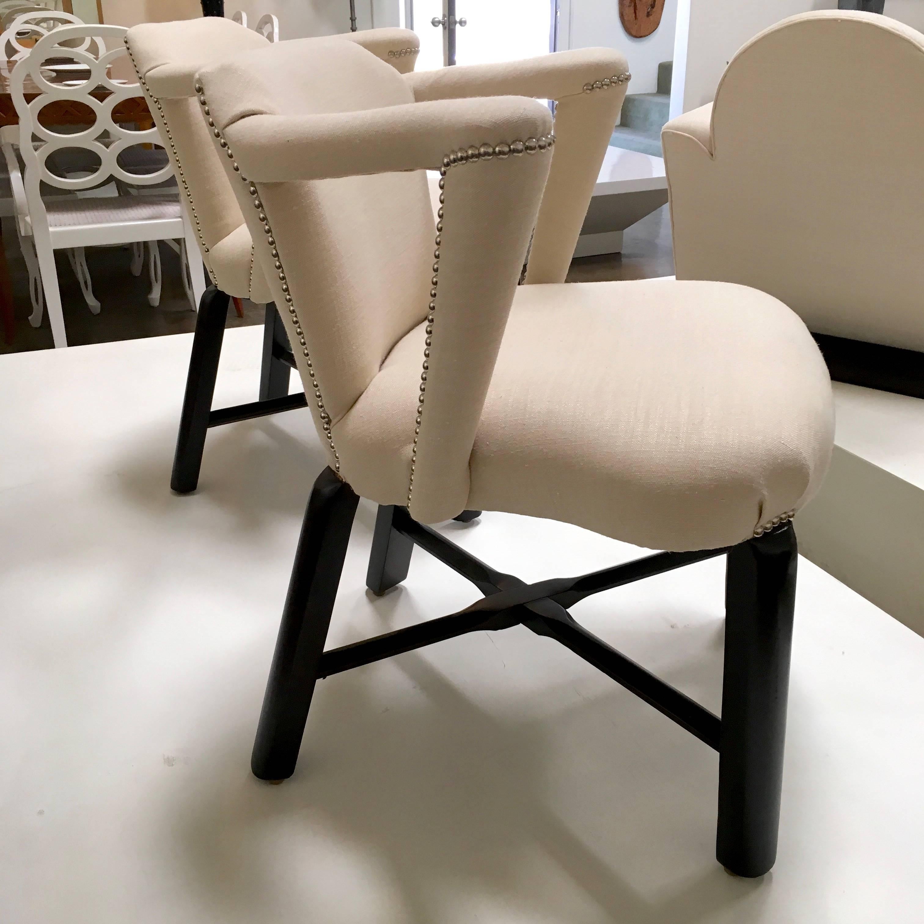 Syrie Maugham Lounge Chairs In Excellent Condition In Los Angeles, CA