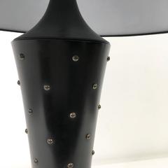 Tommi Parzinger Style Massive Studded Table Lamps
