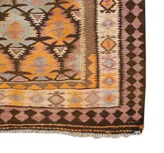 Fantastic Early 20th Century Qazvin Kilim Runner