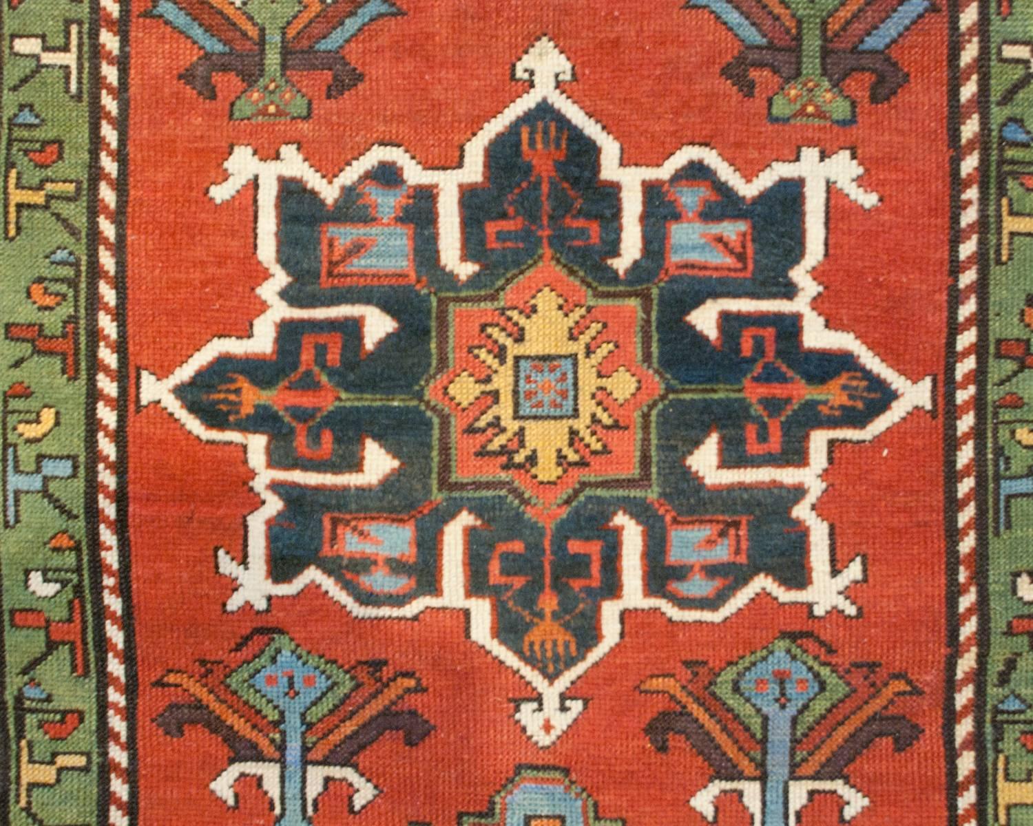 Early 20th Century Kazak Runner In Good Condition In Chicago, IL