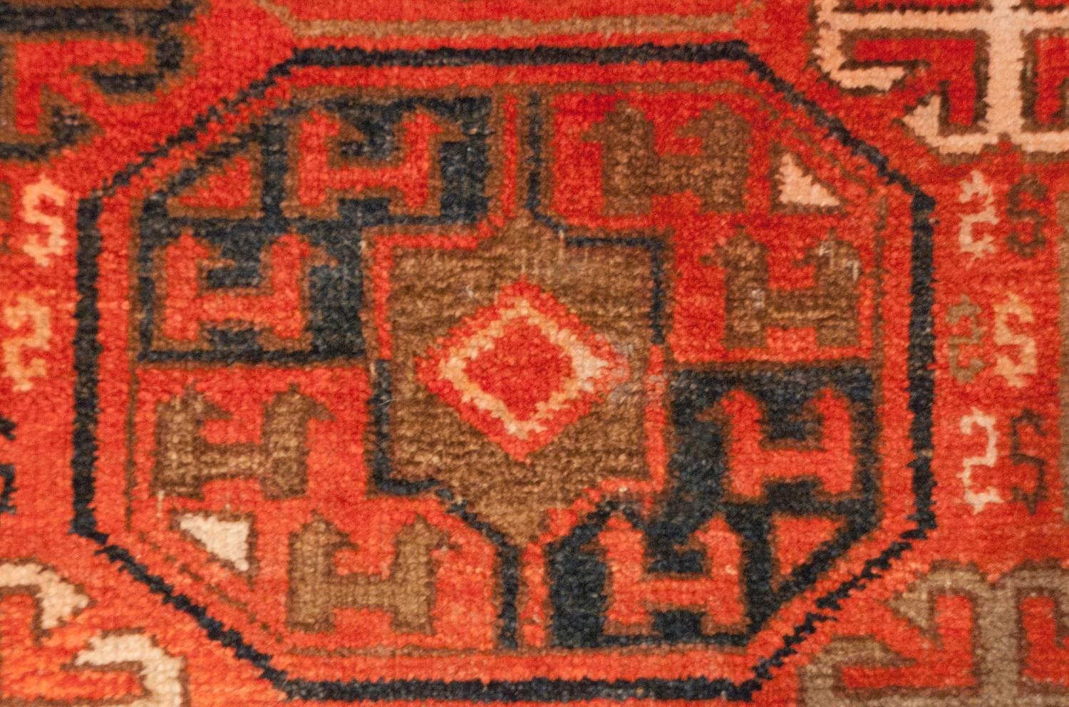 Vegetable Dyed Exceptional Early 20th Century Ersari Rug For Sale