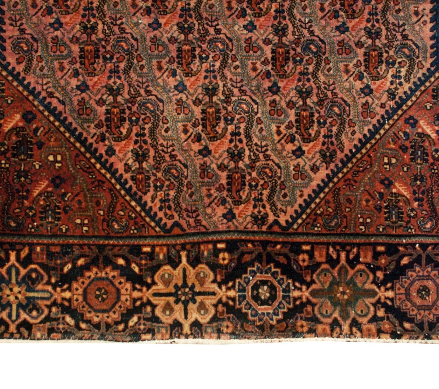 Wool Extraordinary 19th Century Sarouk Farahan Rug For Sale