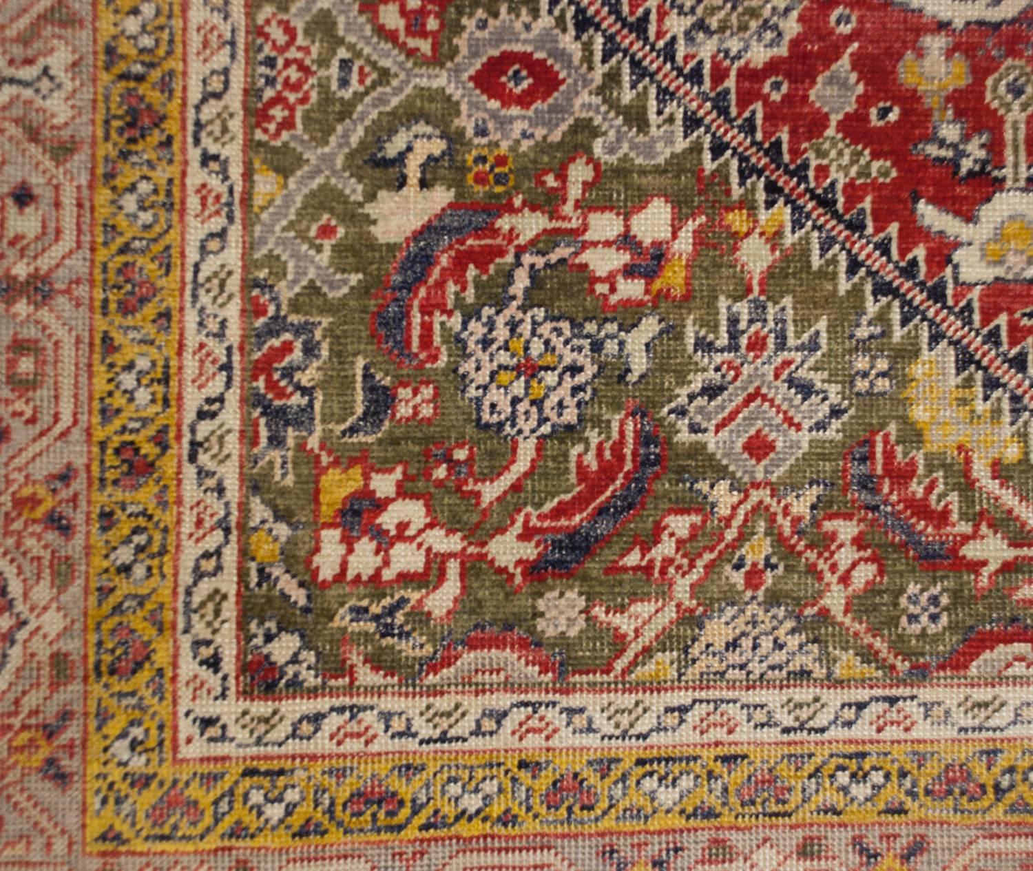 Wonderful Early 20th Century Silk Kayseri Rug In Good Condition For Sale In Chicago, IL