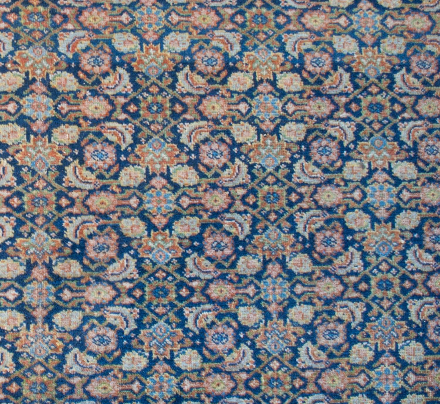 Vegetable Dyed Remarkable 19th Century Malayer Rug For Sale