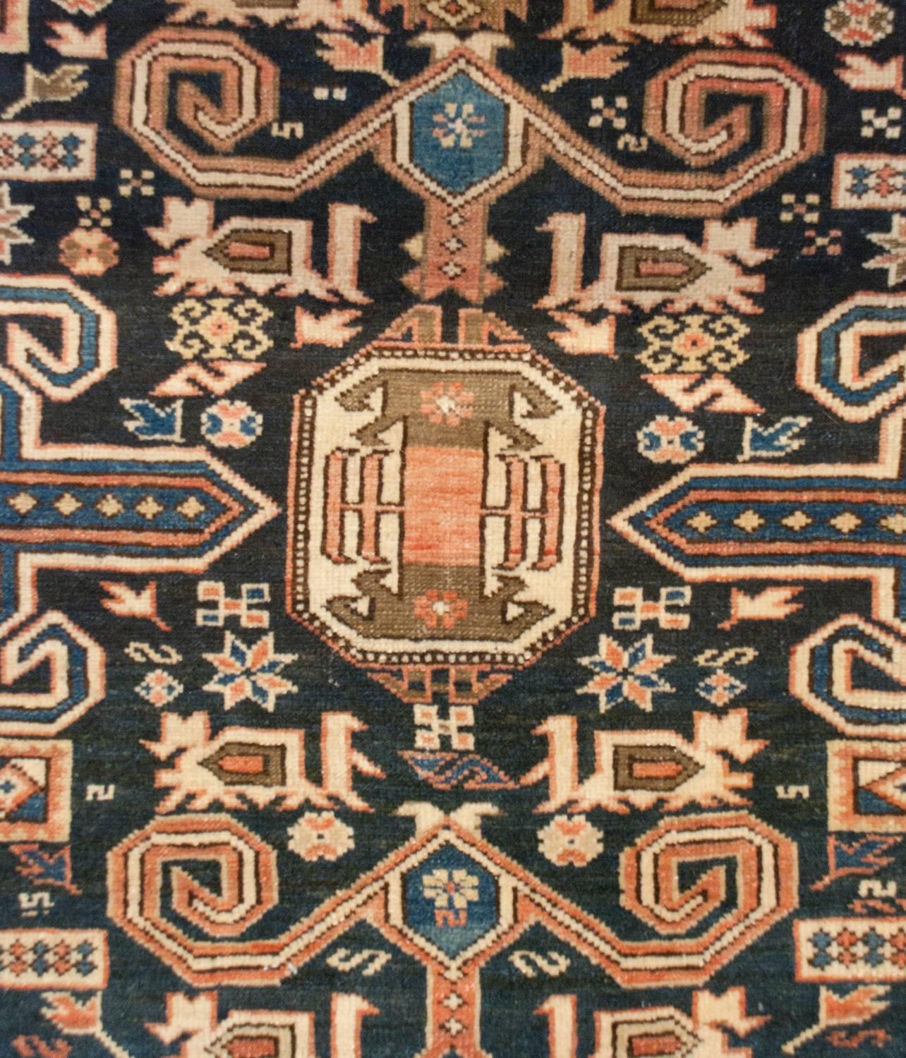 Heriz Serapi Fascinating 19th Century Perpedil Rug For Sale