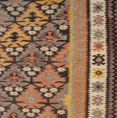 Wonderful Early 20th Century Qazvin Kilim