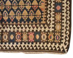 Unusual Early 20th Century Varamin Kilim Rug