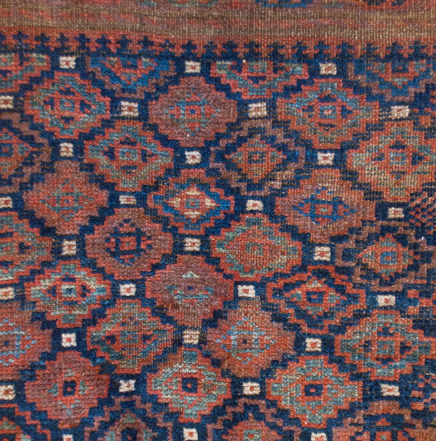 Kilim Special 19th Century Petite Baluch Rug For Sale