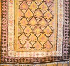 Classic Early 20th Century Qazvin Kilim Runner