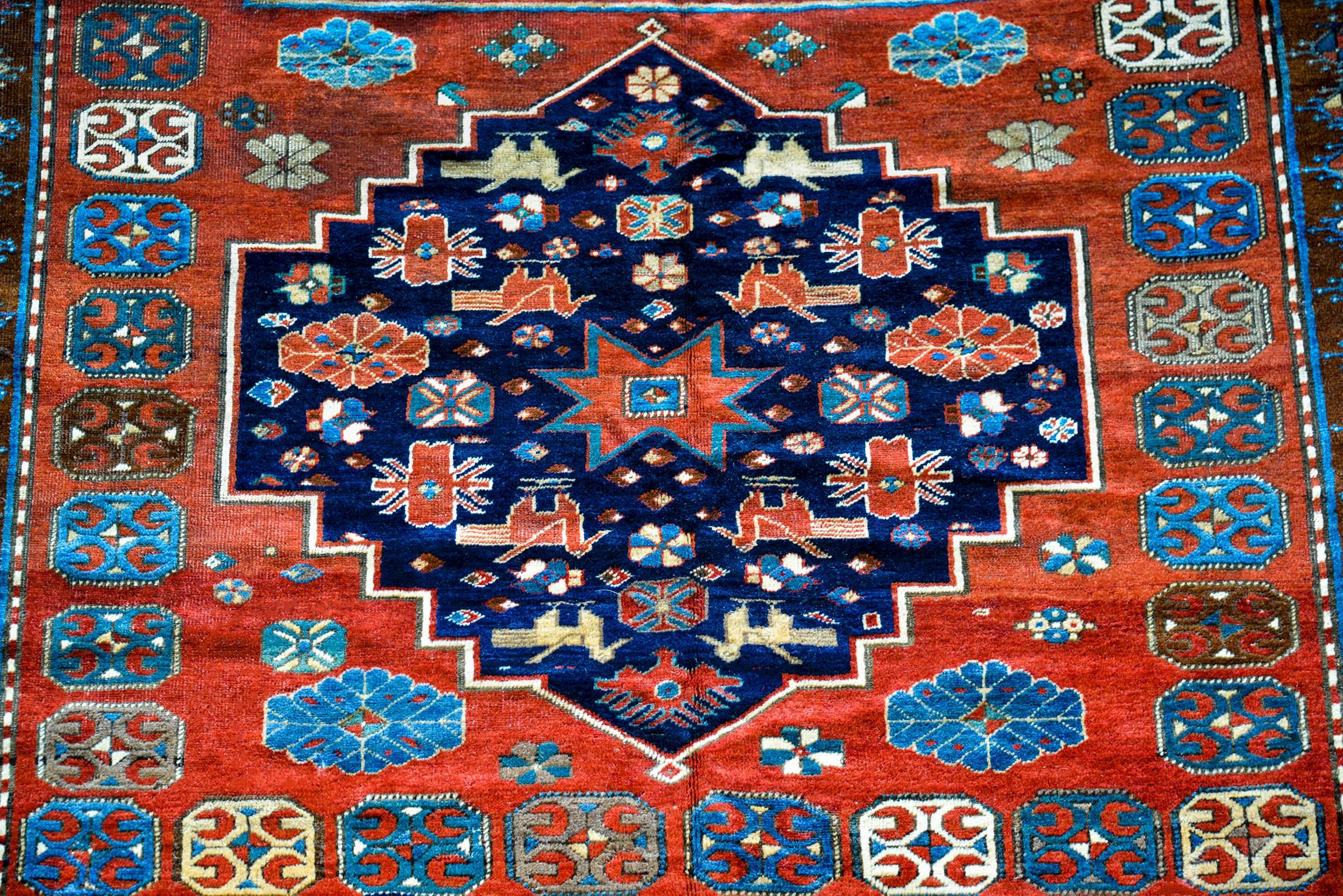 Kazak Extraordinary Early 20th Century Caucasian Rug