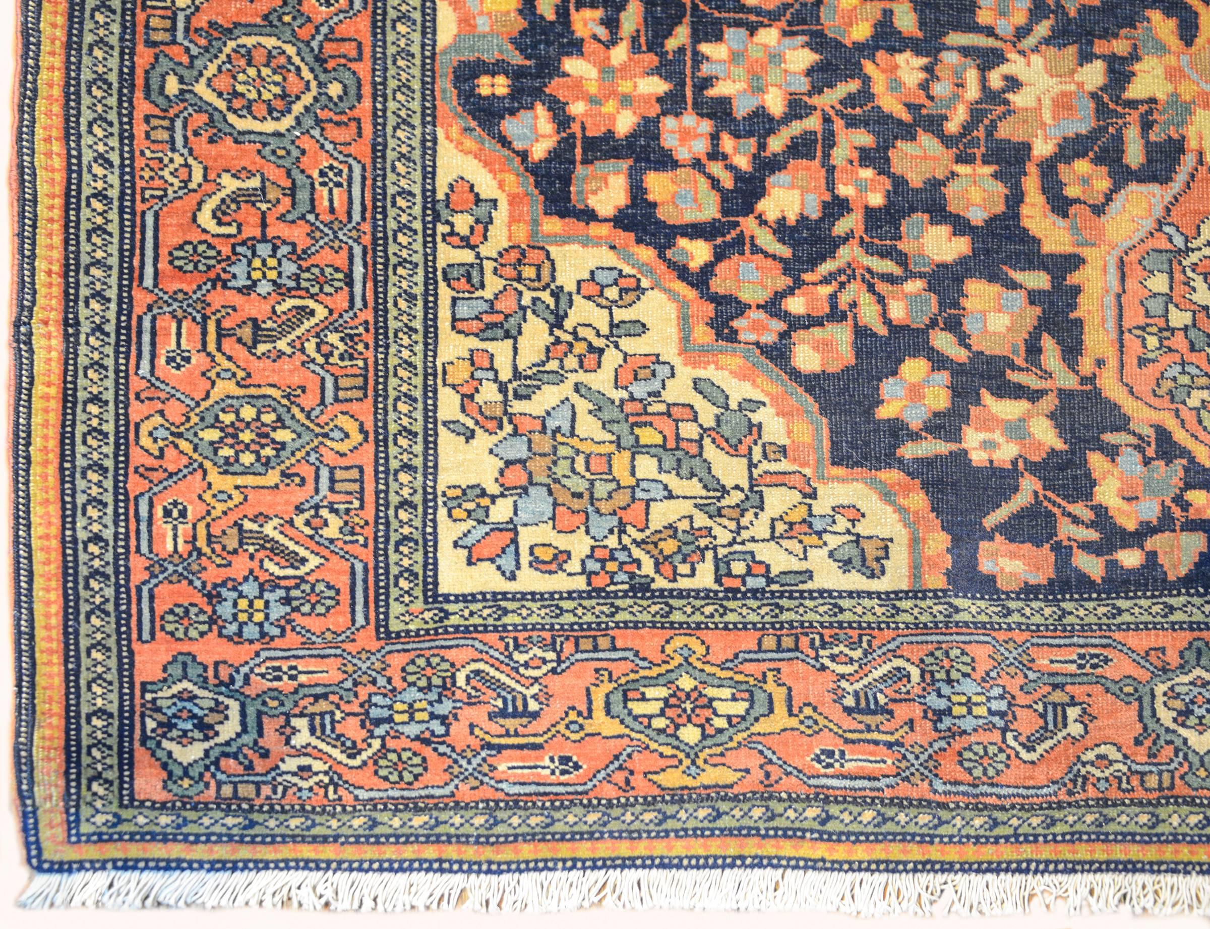 Asian Extraordinary 19th Century Sarouk Farahan Rug For Sale