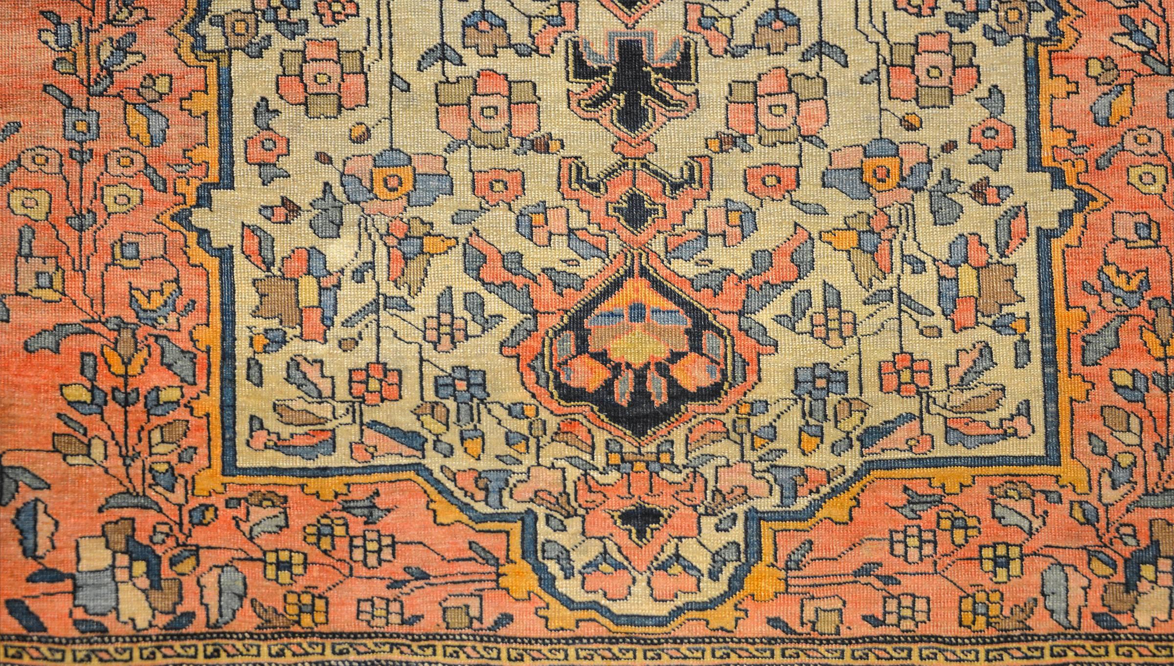 Asiatique Merveilleux tapis Sarouk Farahan du 19ème siècle en vente