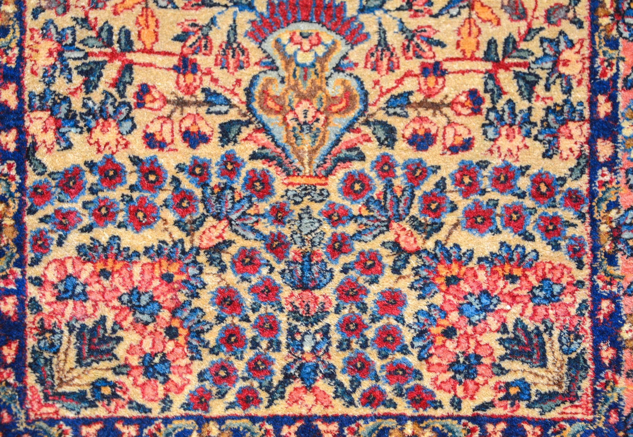 Persian Exquisite early 20th Century Lavar Kirman Rug For Sale