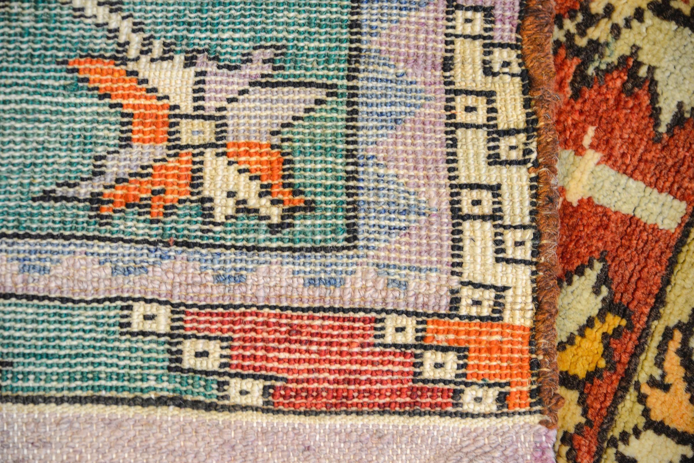 Vegetable Dyed Early 20th Century Turkish Rug For Sale