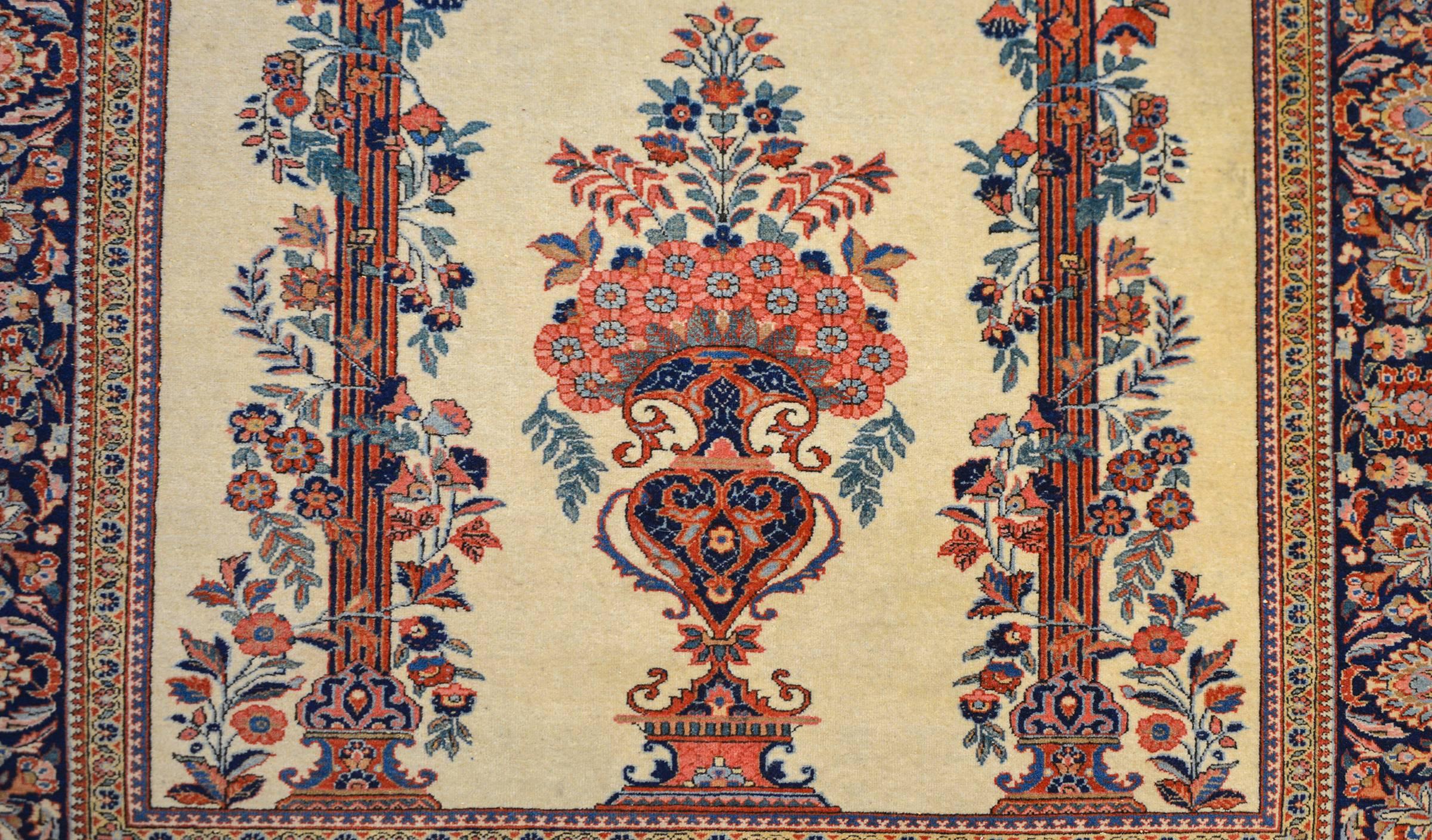 Asian Amazing Early 20th Century Kashan Rug For Sale