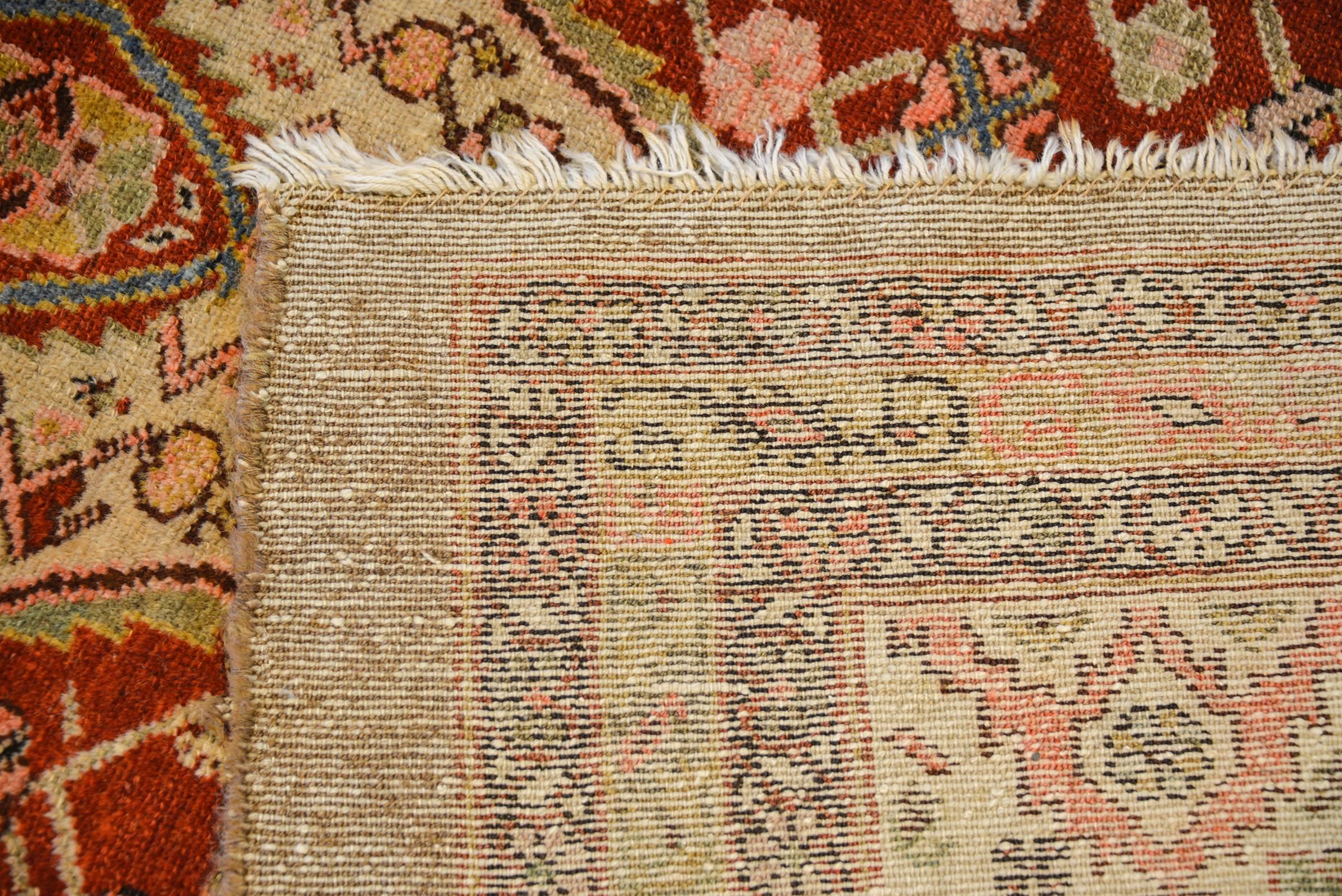 Vegetable Dyed Extraordinary 19th Century Serab Rug For Sale