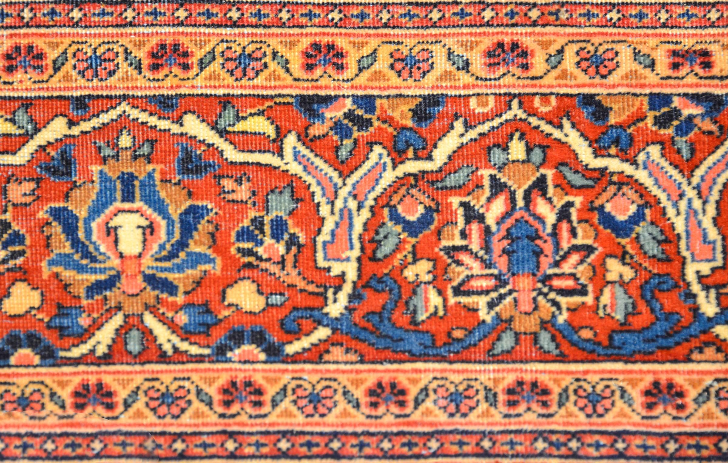 Asian Unbelievable Early 20th Century Kashan Rug For Sale