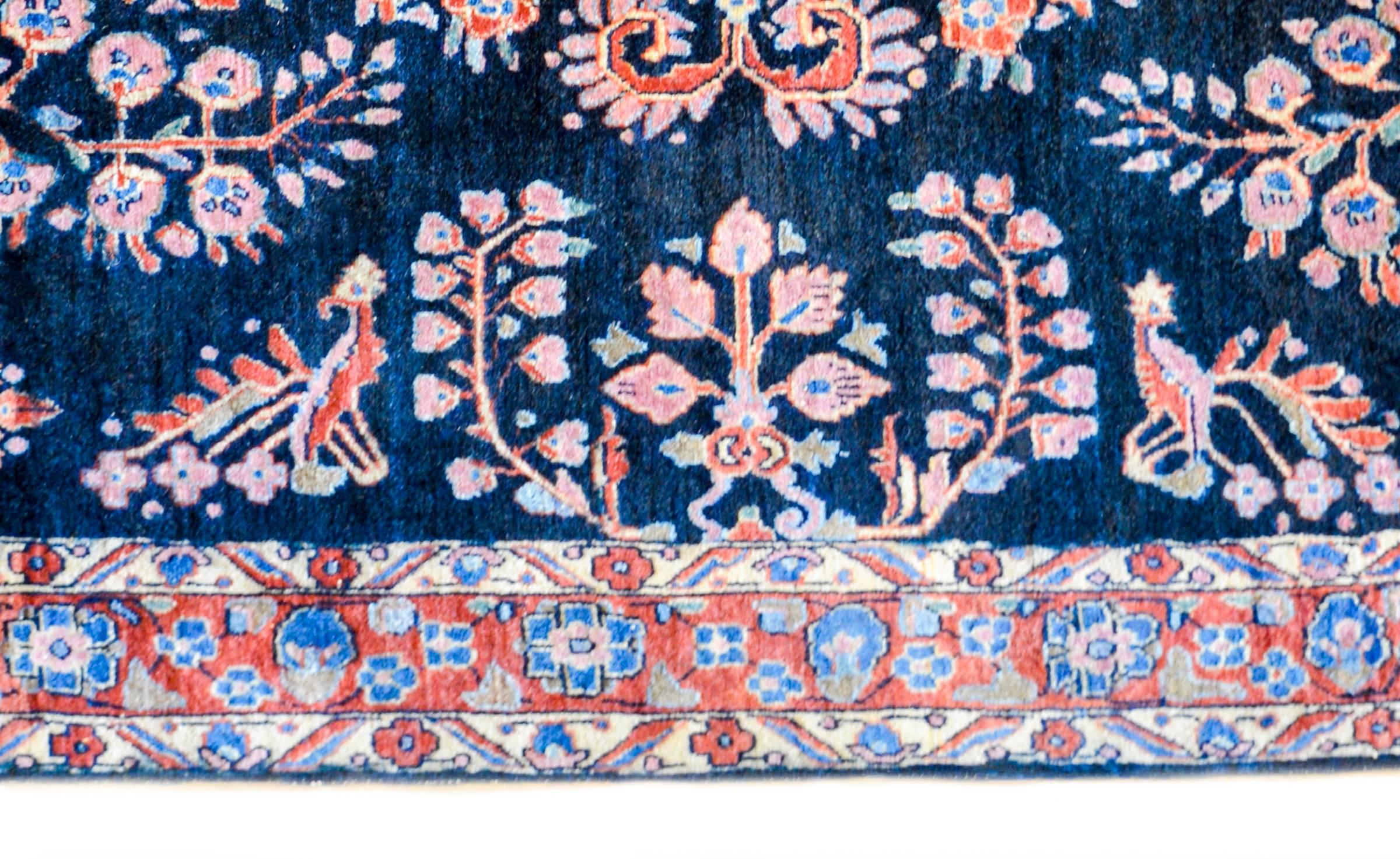 Asian Classic Early 20th Century Sarouk Mohajeran Rug For Sale