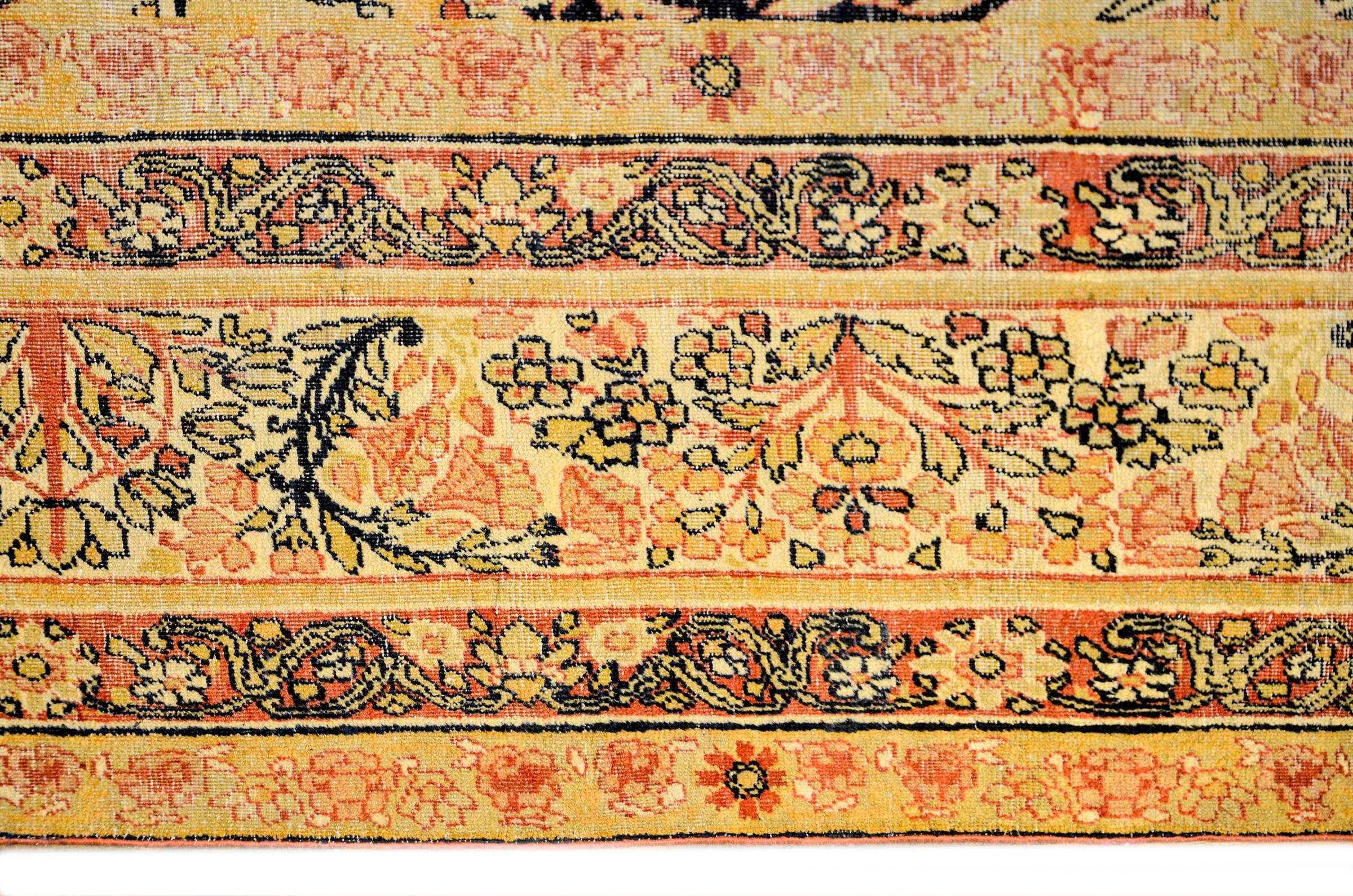 Vegetable Dyed Extraordinary 19th Century Kermanshah Rug