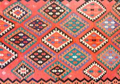 Early 20th Century Qazvin Kilim Runner