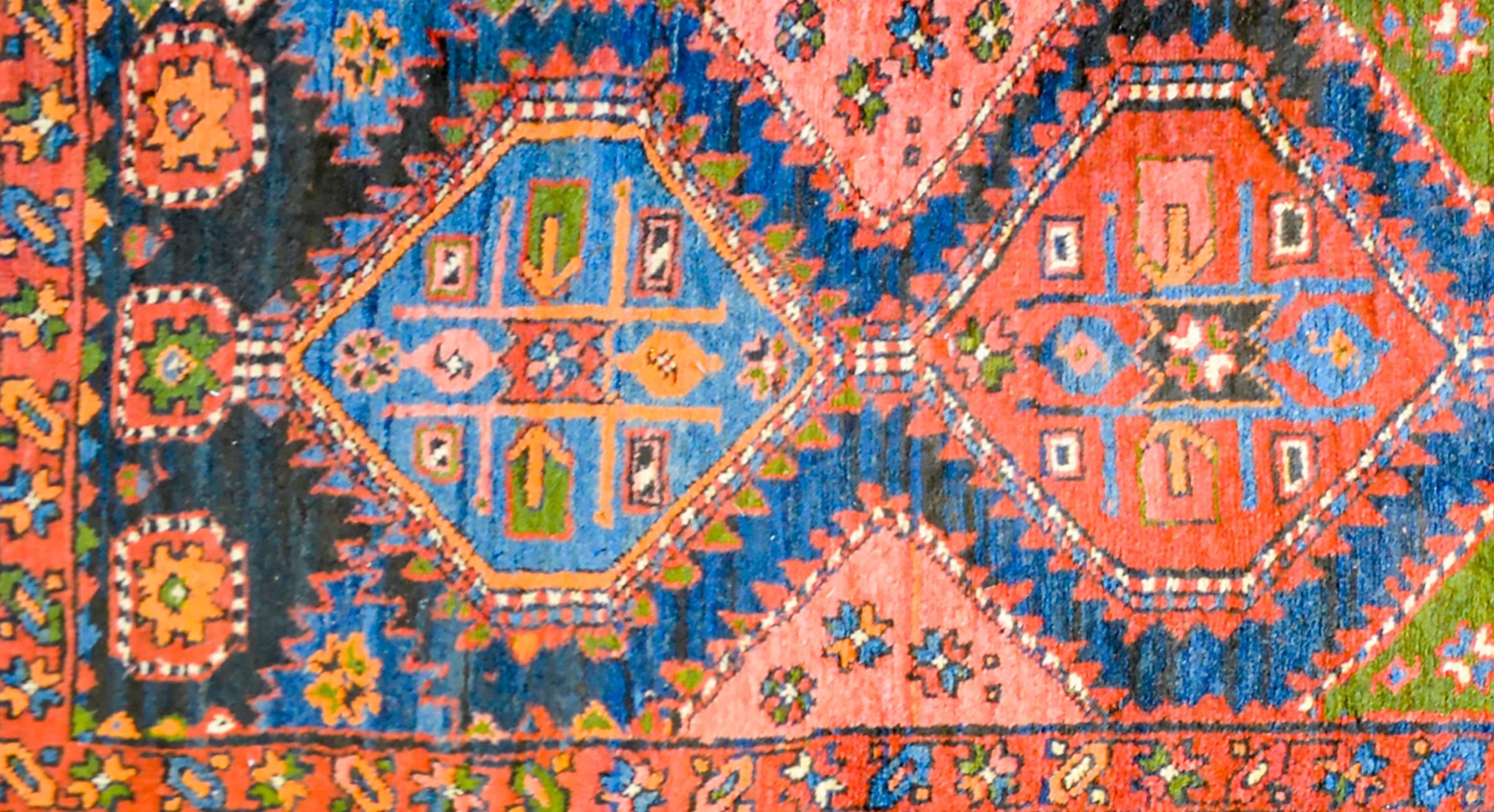 Kazak Early 20th Century Azari Runner For Sale