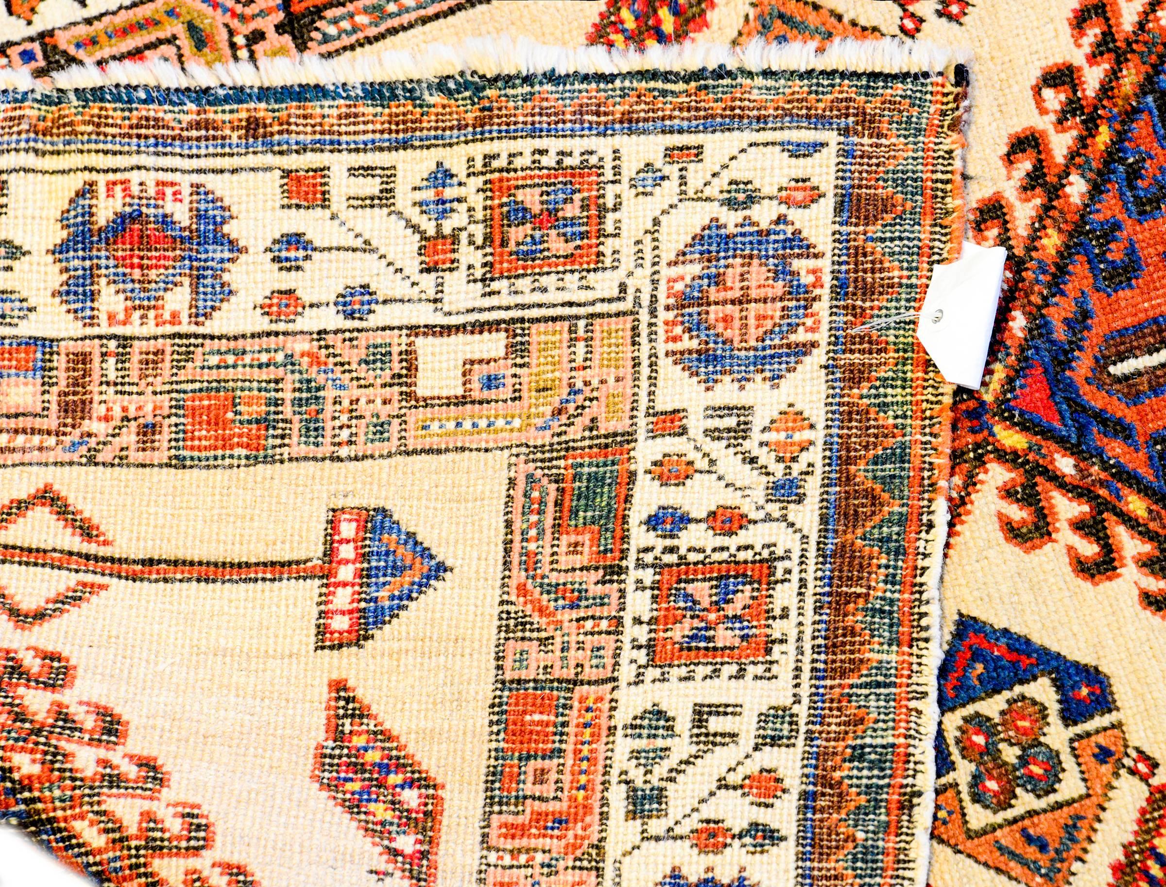 Vegetable Dyed Rare and Unusual Serab Runner, Circa 1900 For Sale