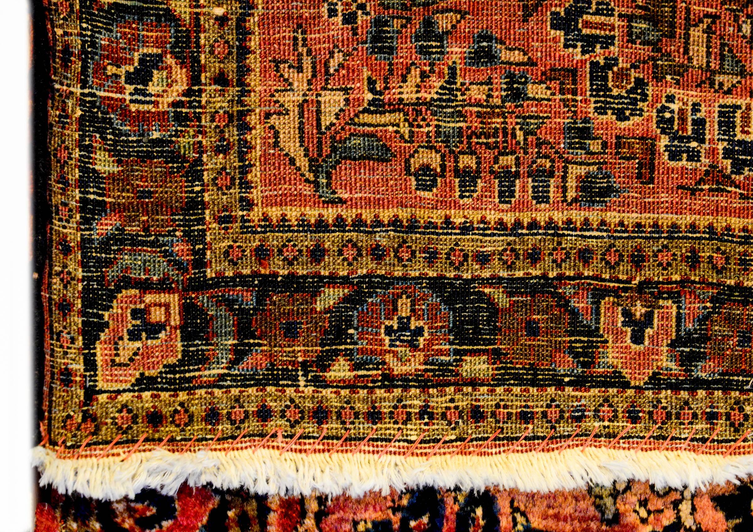 Vegetable Dyed Beautiful Early 20th Century Sarouk Rug