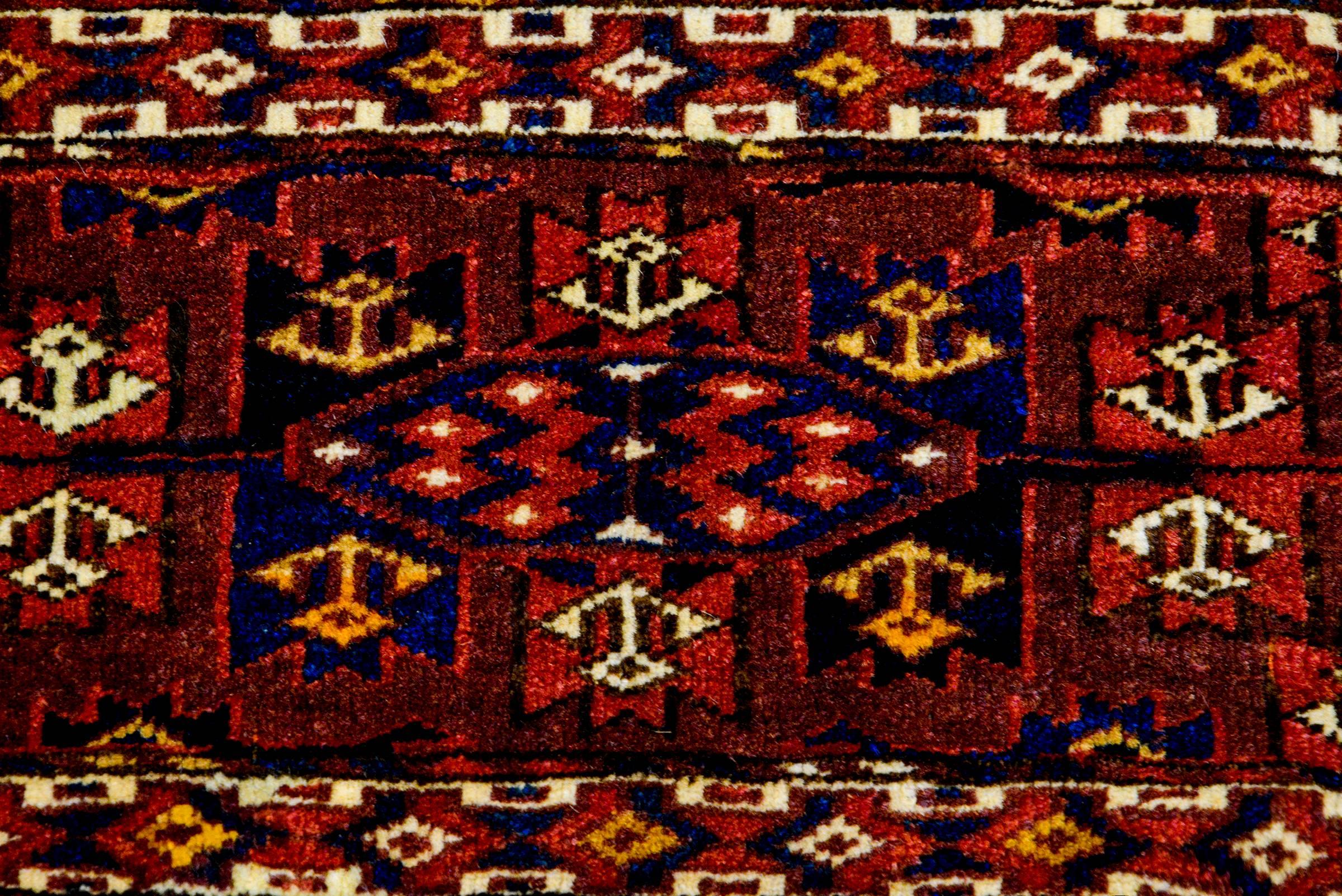 Kazak Beautiful 19th Century Yamut Rug For Sale