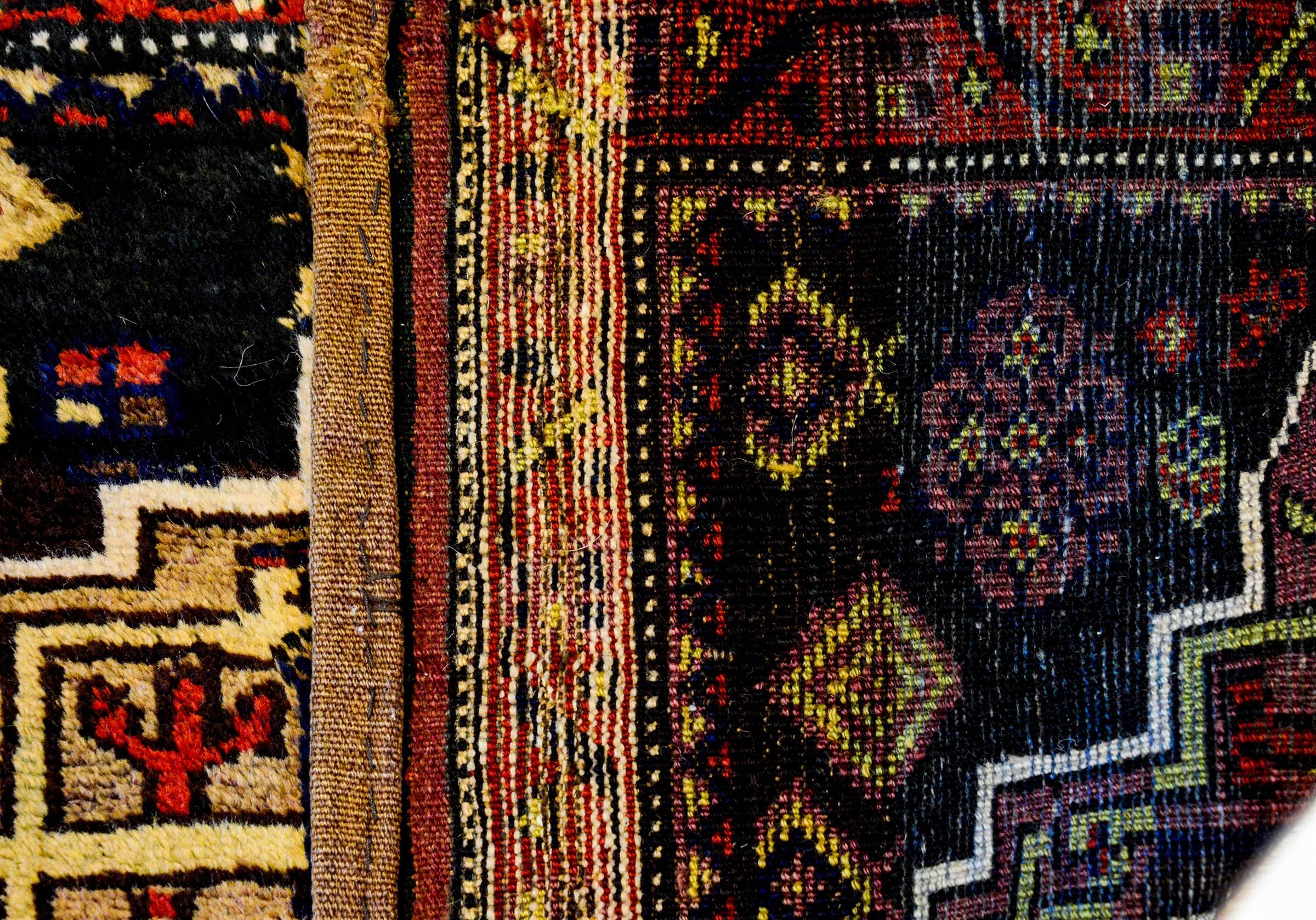 Vegetable Dyed Early 20th Century Azeri Rug For Sale